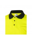 VL CUPID LARGE Polo bicolor ojo de pajaro 160g m con manga corta en poliester 100