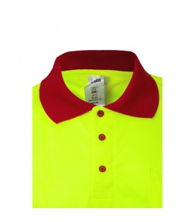VL CUPID LARGE Polo bicolor ojo de pajaro 160g m con manga corta en poliester 100