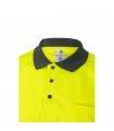 VL CUPID LARGE Polo bicolor ojo de pajaro 160g m con manga corta en poliester 100