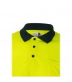 VL VULCAN Polo bicolor ojo de pajaro 160g m con manga larga en poliester 100