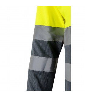 VL VULCAN Polo bicolor ojo de pajaro 160g m con manga larga en poliester 100