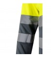 VL VULCAN Polo bicolor ojo de pajaro 160g m con manga larga en poliester 100