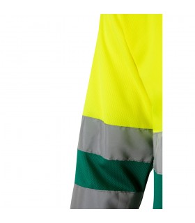 VL VULCAN Polo bicolor ojo de pajaro 160g m con manga larga en poliester 100