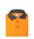 VL VULCAN Polo bicolor ojo de pajaro 160g m con manga larga en poliester 100