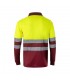 VL VULCAN Polo bicolor ojo de pajaro 160g m con manga larga en poliester 100