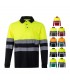 VL VULCAN LARGE Polo bicolor ojo de pajaro 160g m con manga larga en poliester 100