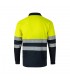 VL VULCAN LARGE Polo bicolor ojo de pajaro 160g m con manga larga en poliester 100