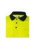 VL VULCAN LARGE Polo bicolor ojo de pajaro 160g m con manga larga en poliester 100