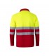 VL VULCAN LARGE Polo bicolor ojo de pajaro 160g m con manga larga en poliester 100