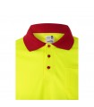VL VULCAN LARGE Polo bicolor ojo de pajaro 160g m con manga larga en poliester 100