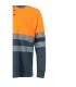 VL VULCAN LARGE Polo bicolor ojo de pajaro 160g m con manga larga en poliester 100
