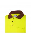 VL VULCAN LARGE Polo bicolor ojo de pajaro 160g m con manga larga en poliester 100