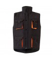 VL NERGAL Chaleco acolchado bicolor multibolsillos 120g m en poliester 100
