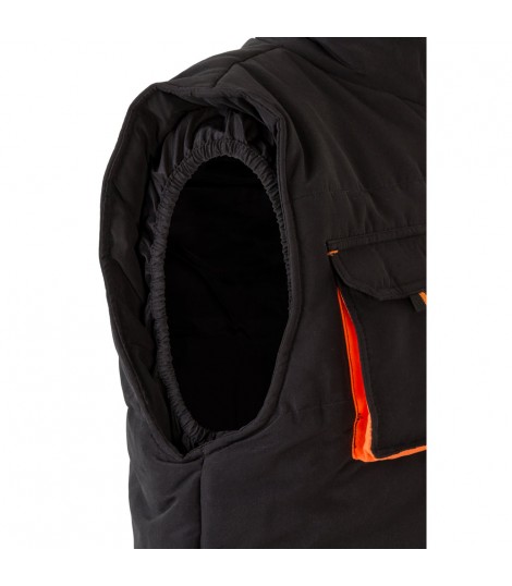 VL NERGAL Chaleco acolchado bicolor multibolsillos 120g m en poliester 100