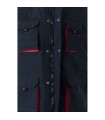VL NERGAL Chaleco acolchado bicolor multibolsillos 120g m en poliester 100