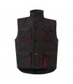 VL NERGAL Chaleco acolchado bicolor multibolsillos 120g m en poliester 100