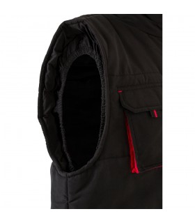 VL NERGAL Chaleco acolchado bicolor multibolsillos 120g m en poliester 100