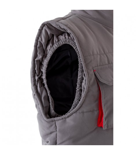 VL NERGAL Chaleco acolchado bicolor multibolsillos 120g m en poliester 100