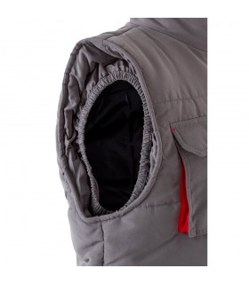 VL NERGAL Chaleco acolchado bicolor multibolsillos 120g m en poliester 100