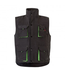 VL NERGAL Chaleco acolchado bicolor multibolsillos 120g m en poliester 100