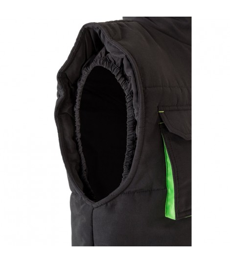 VL NERGAL Chaleco acolchado bicolor multibolsillos 120g m en poliester 100
