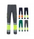 VL ZEUS Pantalon elastico multibolsillos bicolor 240 g m en algodon 46 EME 38 y poliester 16 