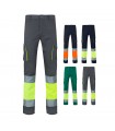 VL ZEUS Pantalon elastico multibolsillos bicolor 240 g m en algodon 46 EME 38 y poliester 16 