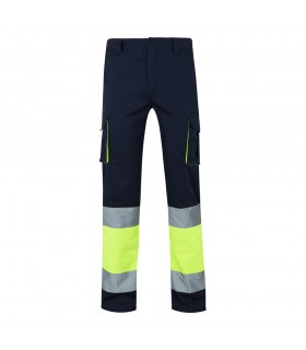 VL ZEUS Pantalon elastico multibolsillos bicolor 240 g m en algodon 46 EME 38 y poliester 16 