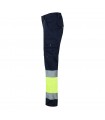 VL ZEUS Pantalon elastico multibolsillos bicolor 240 g m en algodon 46 EME 38 y poliester 16 