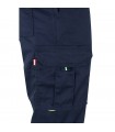 VL ZEUS Pantalon elastico multibolsillos bicolor 240 g m en algodon 46 EME 38 y poliester 16 