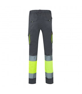 VL ZEUS Pantalon elastico multibolsillos bicolor 240 g m en algodon 46 EME 38 y poliester 16 