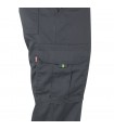 VL ZEUS Pantalon elastico multibolsillos bicolor 240 g m en algodon 46 EME 38 y poliester 16 