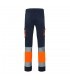 VL ZEUS Pantalon elastico multibolsillos bicolor 240 g m en algodon 46 EME 38 y poliester 16 