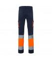 VL ZEUS Pantalon elastico multibolsillos bicolor 240 g m en algodon 46 EME 38 y poliester 16 