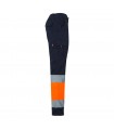 VL ZEUS Pantalon elastico multibolsillos bicolor 240 g m en algodon 46 EME 38 y poliester 16 