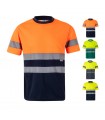 VL BRAHMA. Camiseta técnica bicolor ojo de pájaro (140g/m²), en poliéster (100%)
