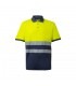 VL ACHELOUS Polo de pique bicolor 150g m con manga corta en algodon 55 y poliester 45