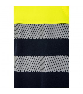 VL ACHELOUS Polo de pique bicolor 150g m con manga corta en algodon 55 y poliester 45