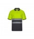 VL ACHELOUS Polo de pique bicolor 150g m con manga corta en algodon 55 y poliester 45