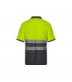 VL ACHELOUS Polo de pique bicolor 150g m con manga corta en algodon 55 y poliester 45