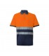 VL ACHELOUS Polo de pique bicolor 150g m con manga corta en algodon 55 y poliester 45