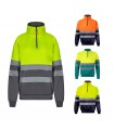 VL THOR Sudadera bicolor 300g m en tejido polar de poliester 100