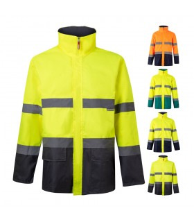 VL THEMIS Parka bicolor 190g m en poliester 100 con revestimiento de PU