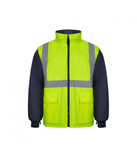VL JUNO Parka 4 en 1 bicolor 180g m en poliester 100 con revestimiento de PU