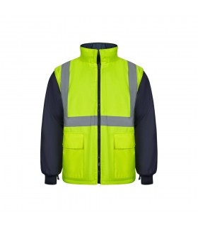 VL JUNO Parka 4 en 1 bicolor 180g m en poliester 100 con revestimiento de PU