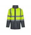 VL JUNO Parka 4 en 1 bicolor 180g m en poliester 100 con revestimiento de PU