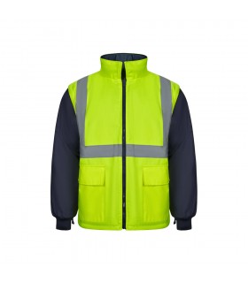VL JUNO LARGE Parka 4 en 1 bicolor 180g m en poliester 100 con revestimiento de PU