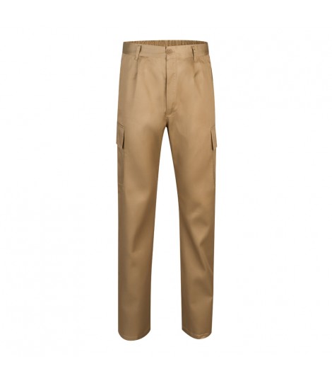 VL AINE Pantalon multibolsillos de sarga 190g m en algodon 20 y poliester 80
