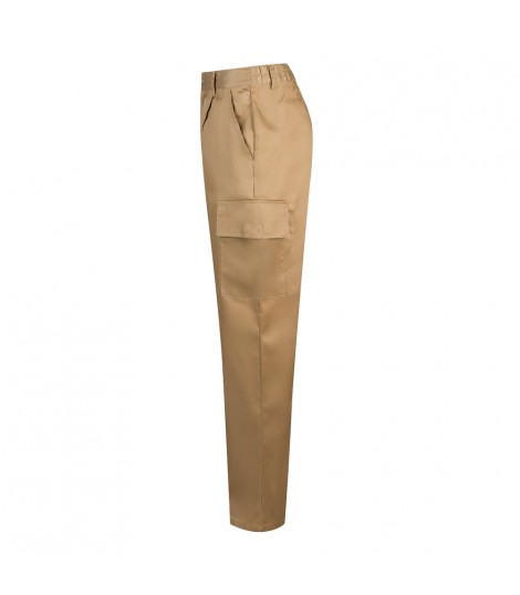 VL AINE Pantalon multibolsillos de sarga 190g m en algodon 20 y poliester 80