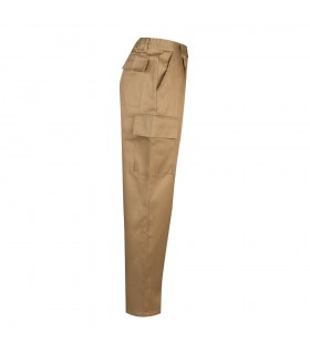 VL AINE Pantalon multibolsillos de sarga 190g m en algodon 20 y poliester 80